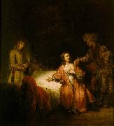 Joseph Accused by Potiphar's Wife Rembrandt